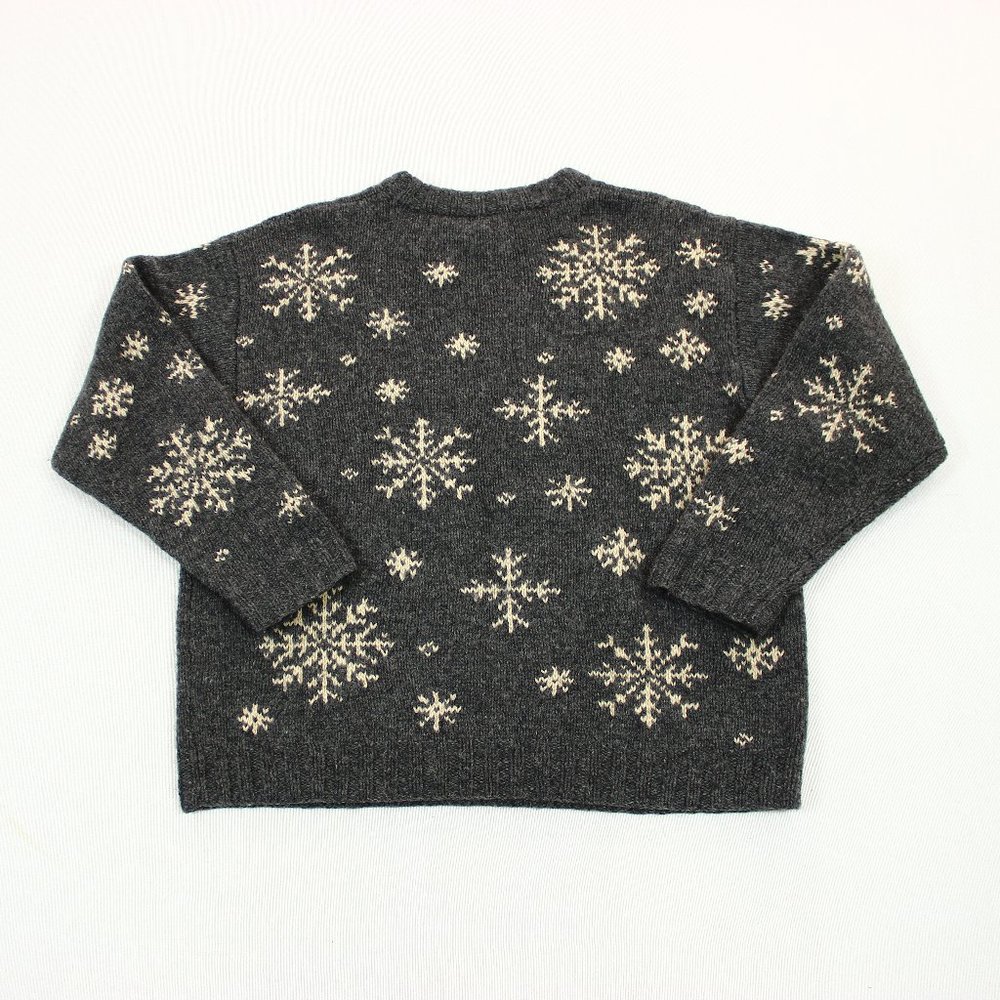 Vtg J Crew Oarsman 100% Wool Chunky Knit Sweater - Picture 2 of 6